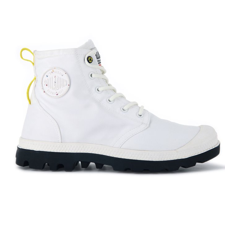 Palladium Pampa Recycle Waterproof+ 2 Men\'s Boots White | UK M495-DPY